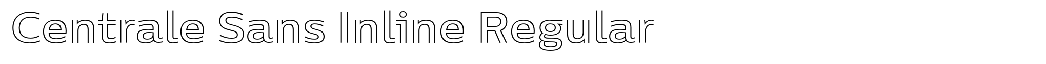Centrale Sans Inline Regular image